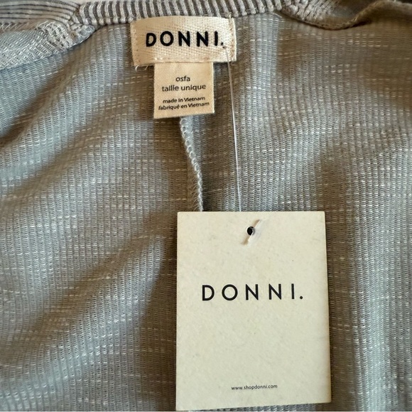 DONNI. | Anthropologie | Sandwash Ribbed Cardigan | One Size Fits All - Picture 7 of 9
